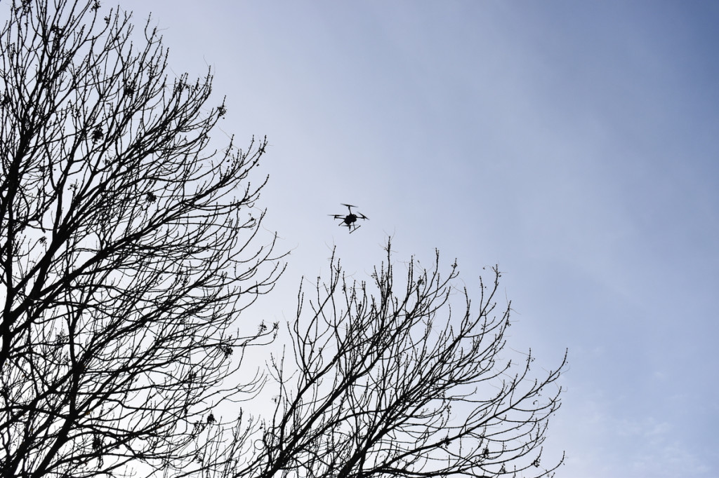 Policyjny dron w akcji