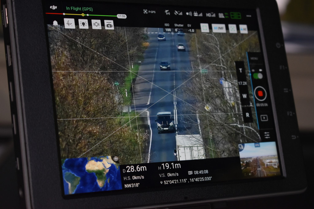 Policyjny dron w akcji