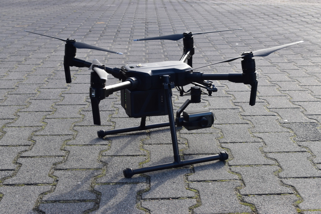 Policyjny dron w akcji