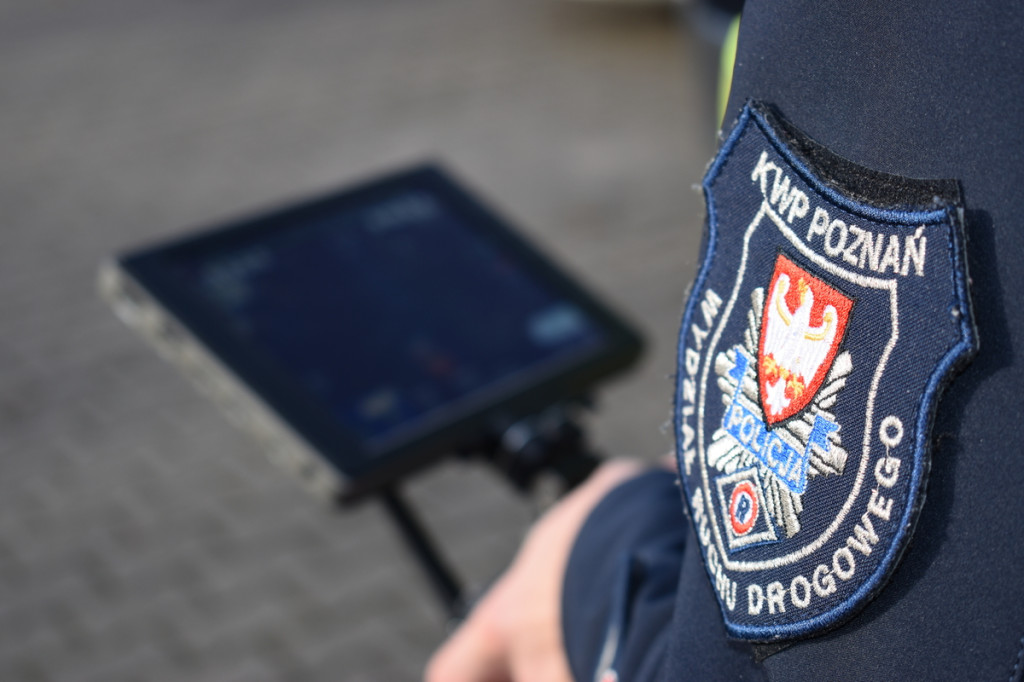 Policyjny dron w akcji