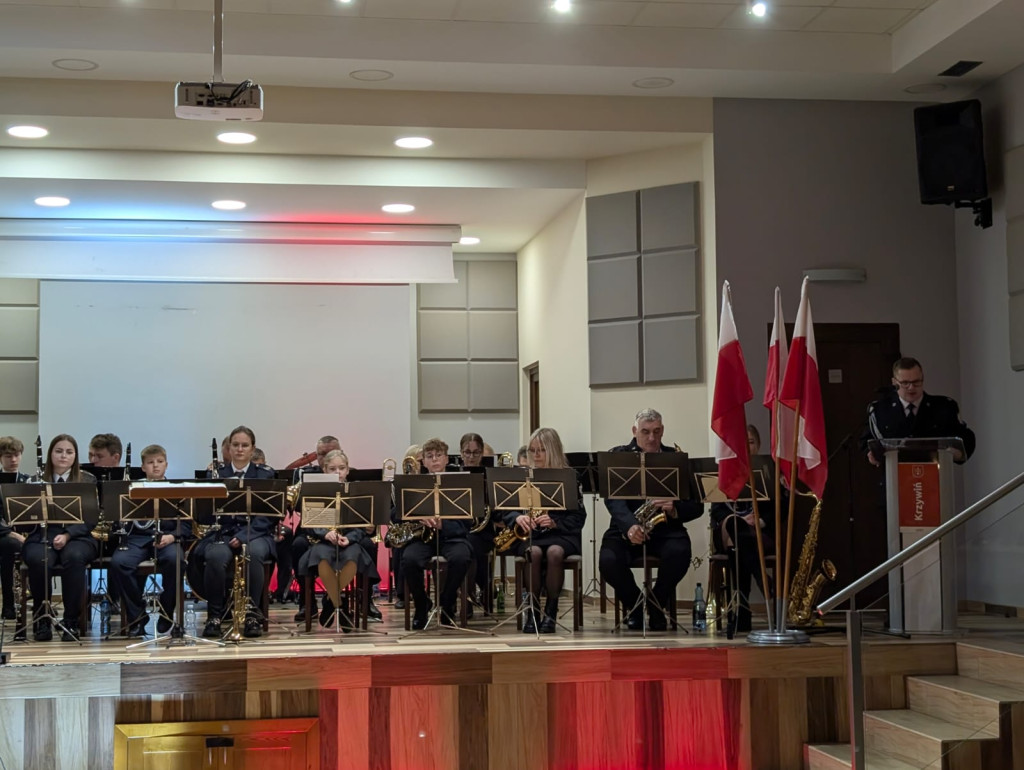 Koncert patriotyczny orkiestry OSP Krzywiń