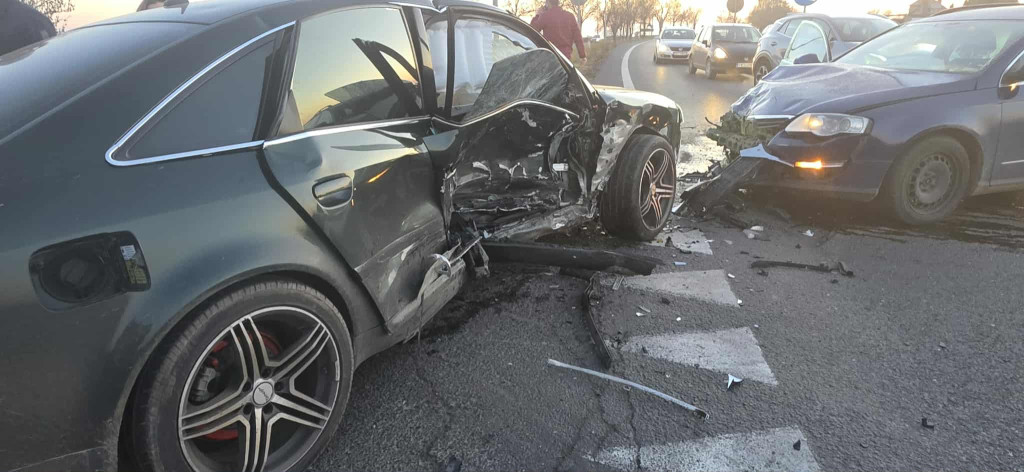 Zderzenie na skrzyżowaniu Śmigielskiej z obwodnicą