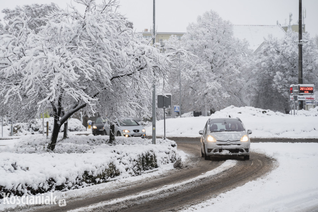 Pierwszy śnieg w tym sezonie