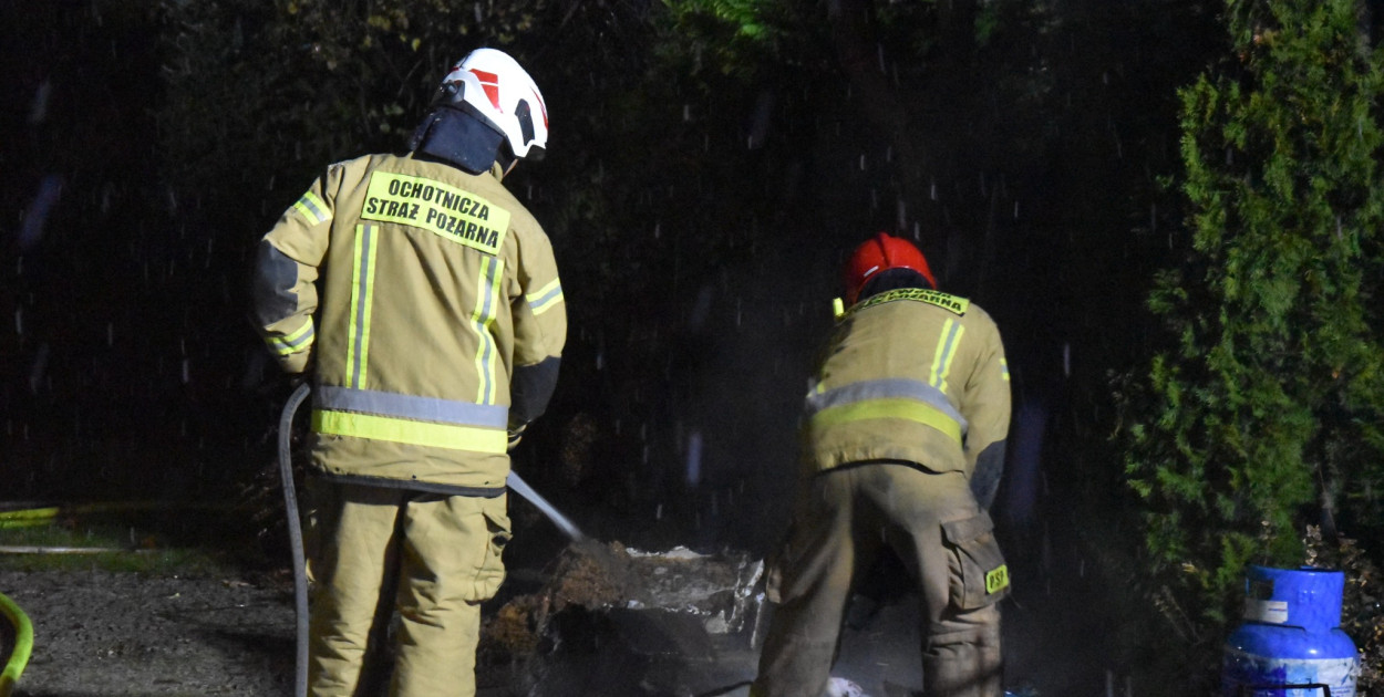 Paliła się kotłownia w domu w Koszanowie