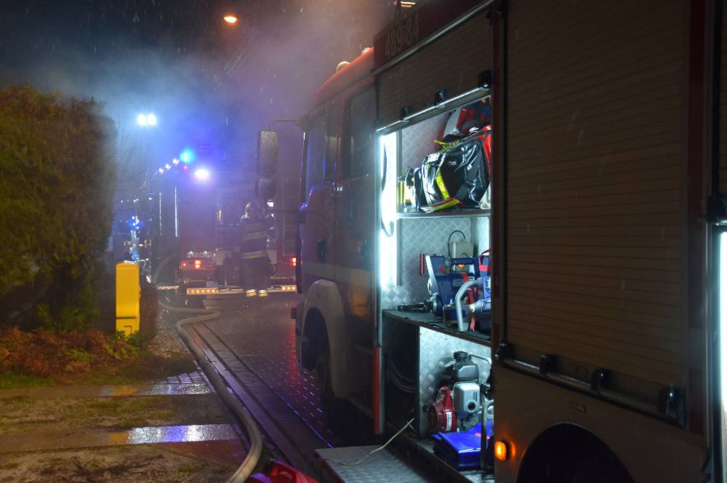 Paliła się kotłownia w domu w Koszanowie