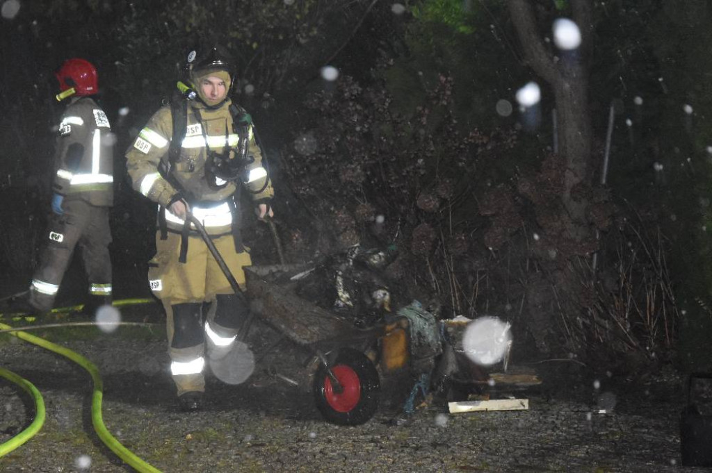 Paliła się kotłownia w domu w Koszanowie