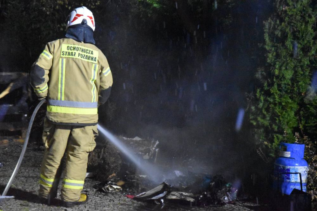 Paliła się kotłownia w domu w Koszanowie