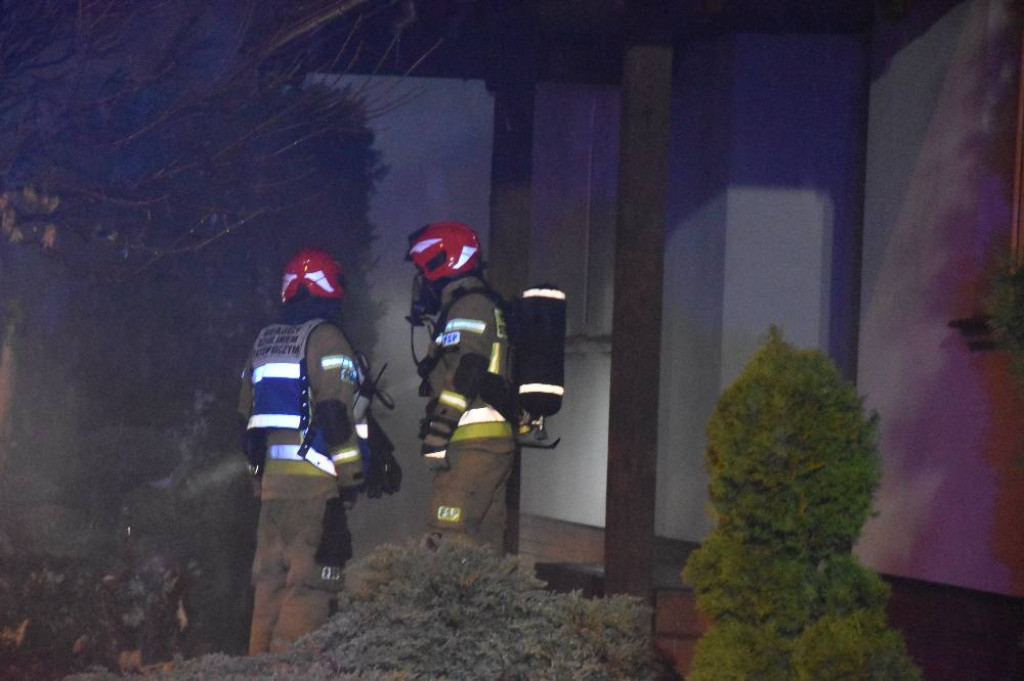 Paliła się kotłownia w domu w Koszanowie