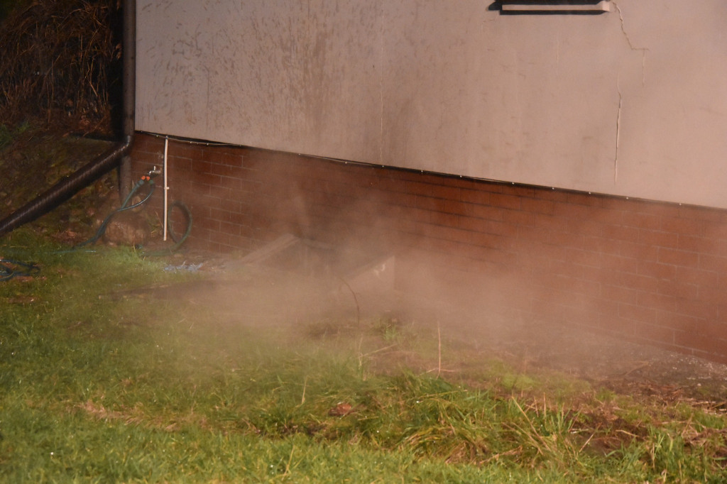 Paliła się kotłownia w domu w Koszanowie