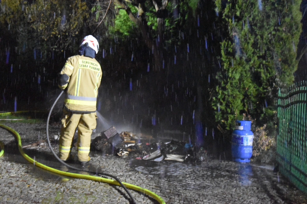 Paliła się kotłownia w domu w Koszanowie