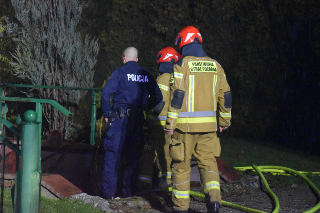 Paliła się kotłownia w domu w Koszanowie