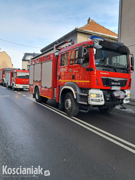 Pożar mieszkania w Krzywiniu