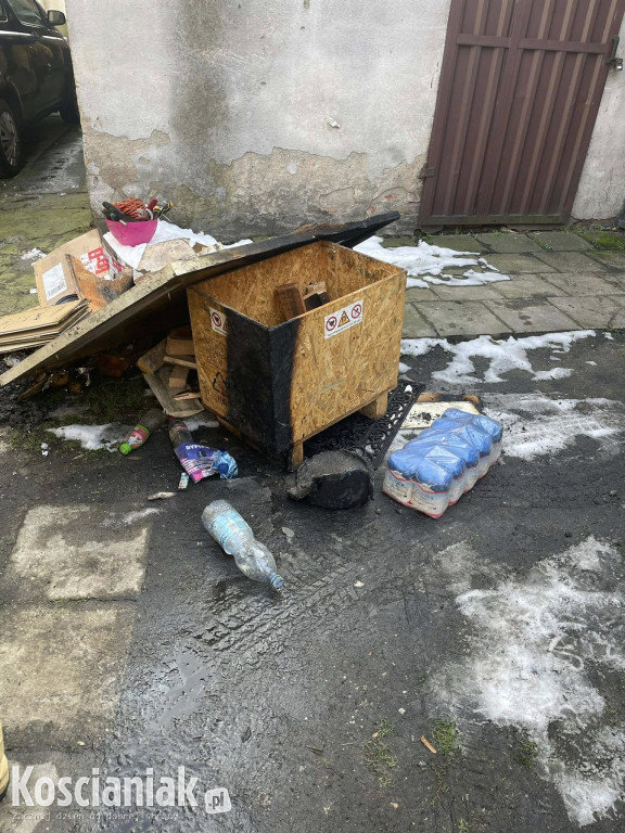 Pożar mieszkania w Krzywiniu