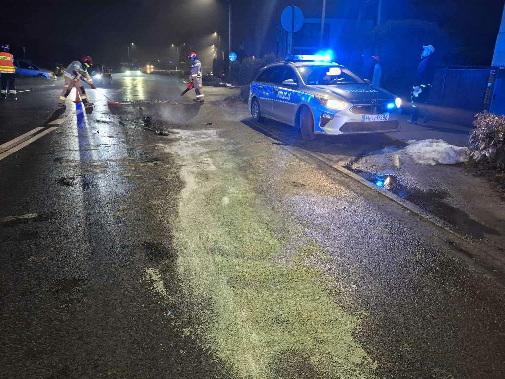 Zderzenie trzech aut na Północnej