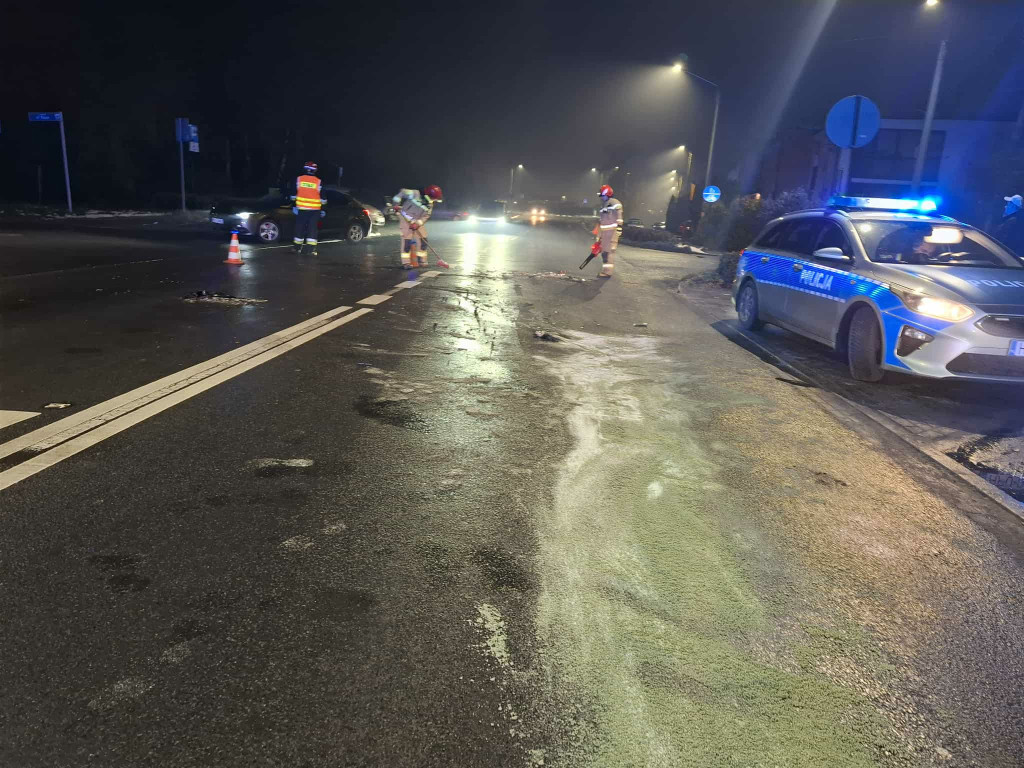 Zderzenie trzech aut na Północnej