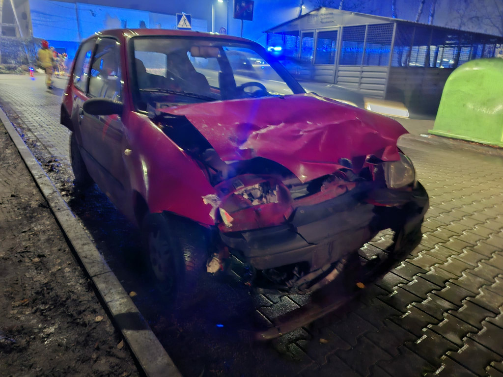 Zderzenie trzech aut na Północnej