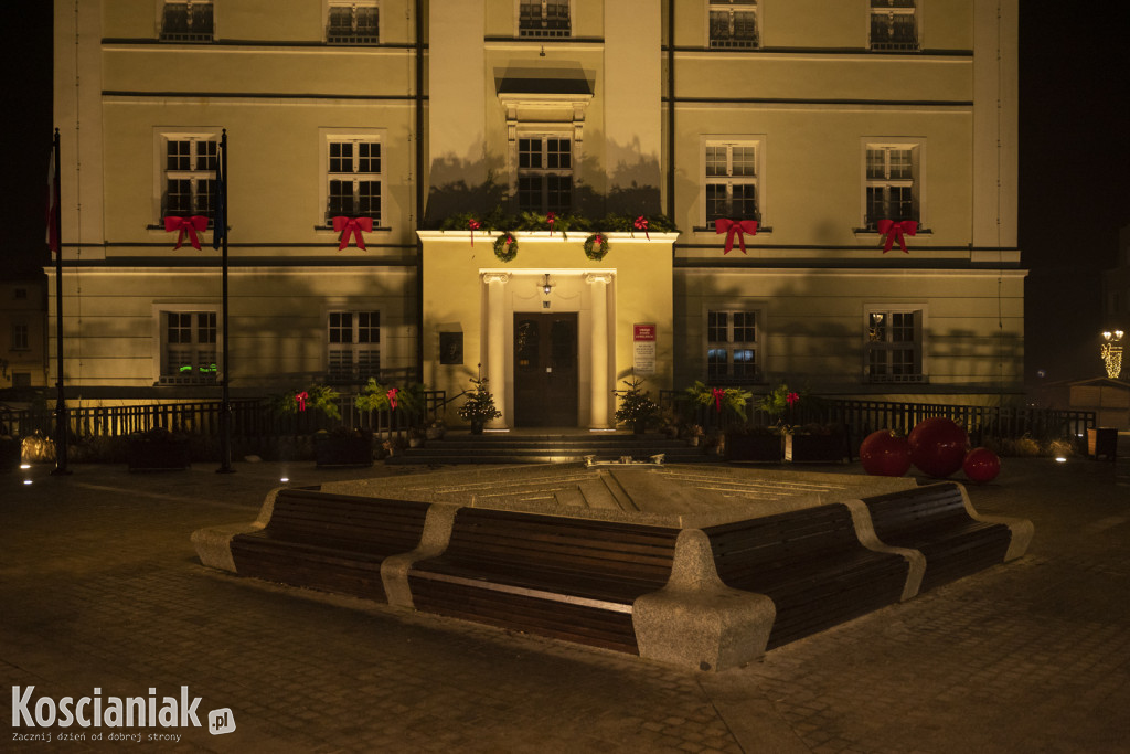Świąteczne iluminacje w Kościanie już świecą