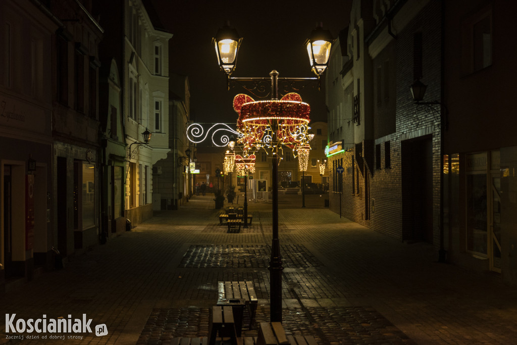 Świąteczne iluminacje w Kościanie już świecą