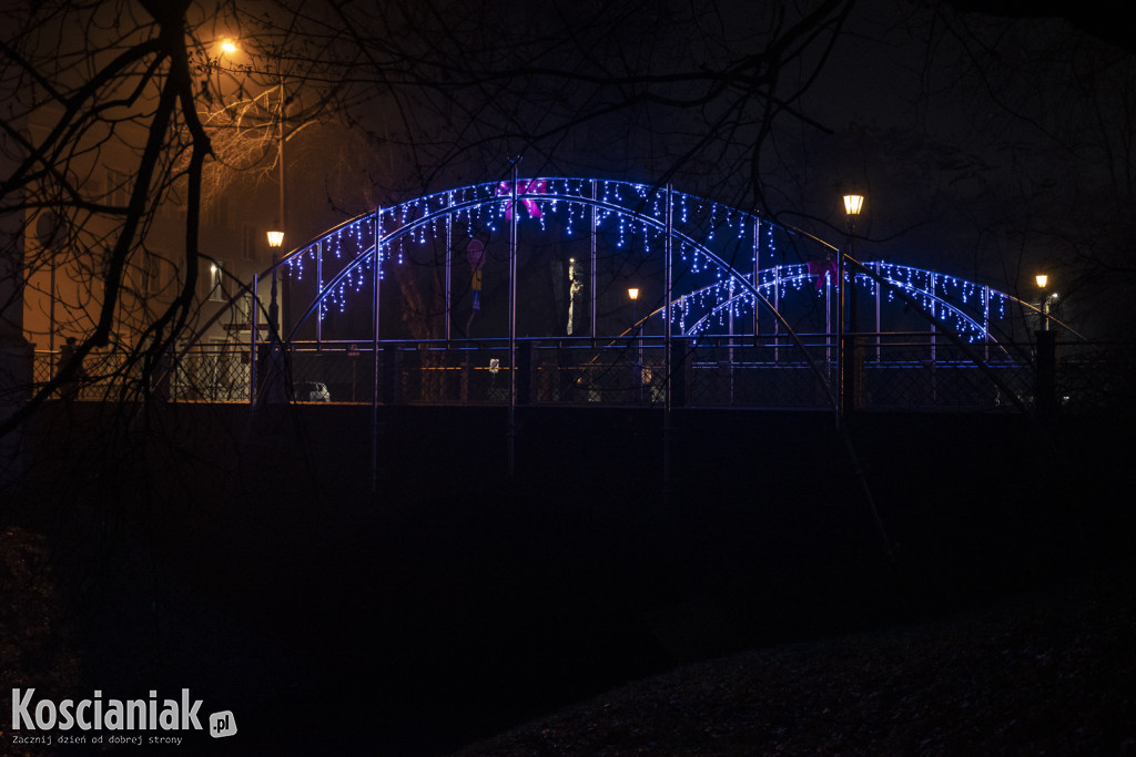 Świąteczne iluminacje w Kościanie już świecą