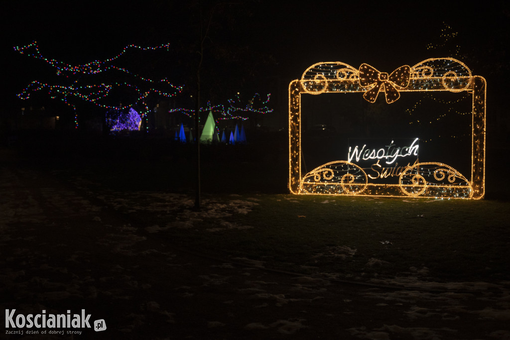 Świąteczne iluminacje w Kościanie już świecą