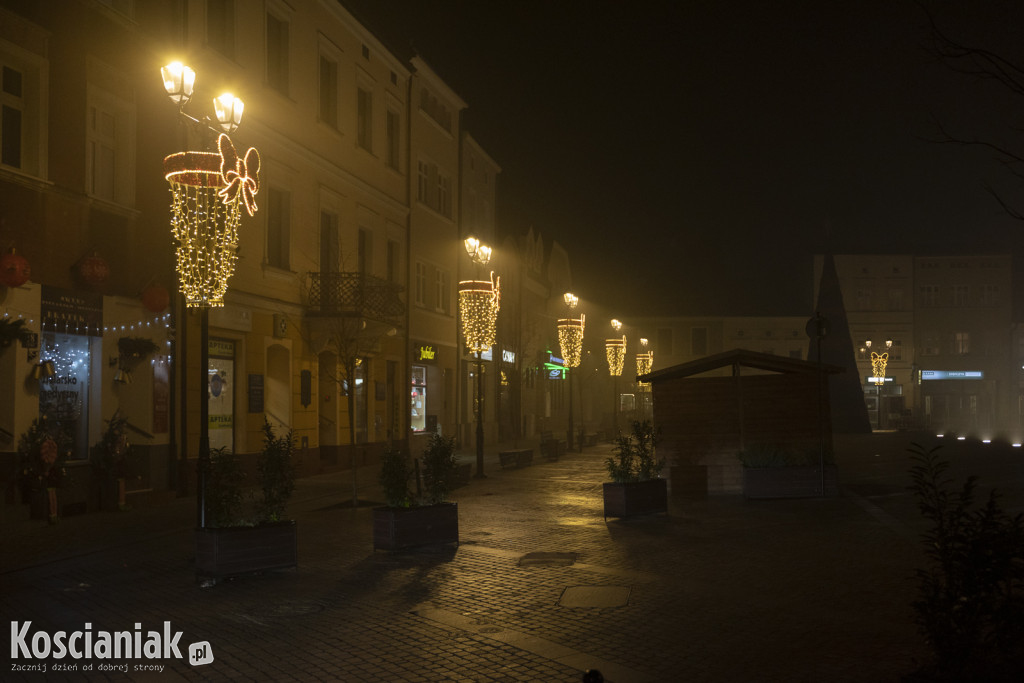 Świąteczne iluminacje w Kościanie już świecą