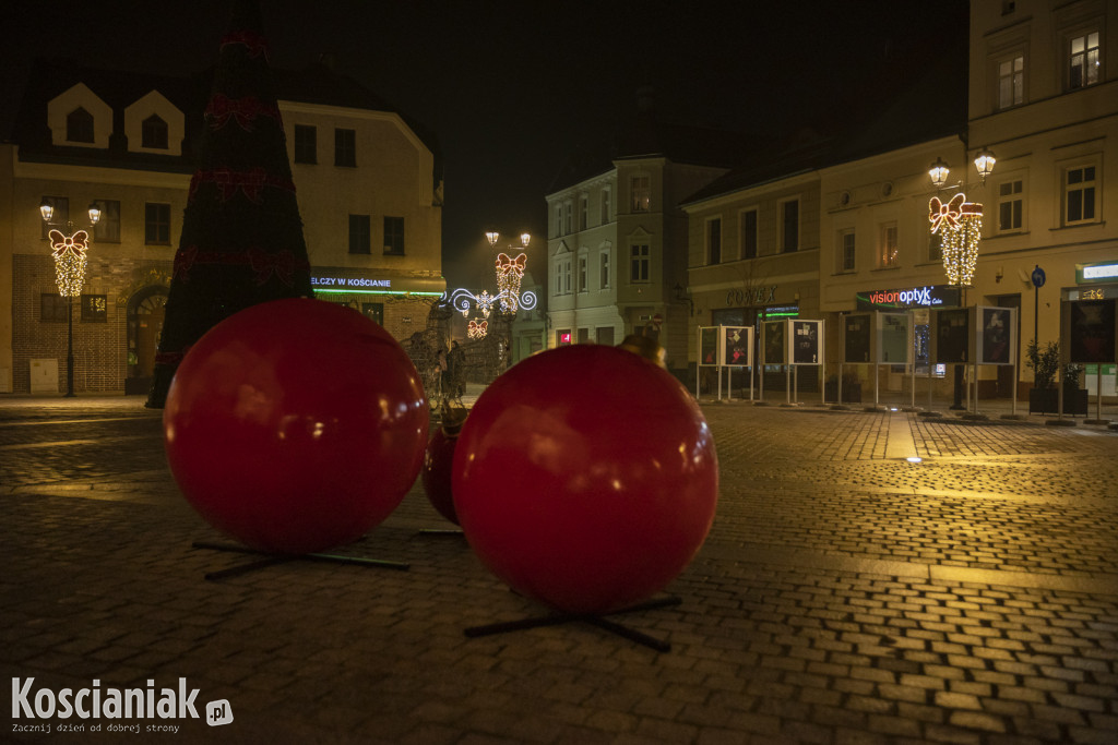 Świąteczne iluminacje w Kościanie już świecą