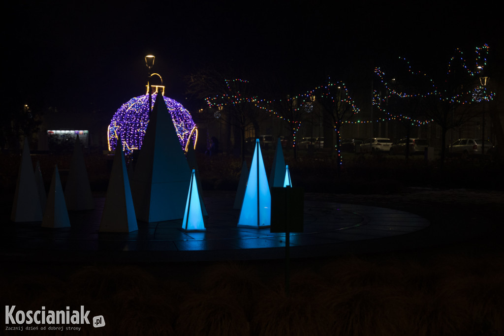 Świąteczne iluminacje w Kościanie już świecą