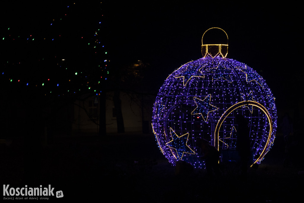 Świąteczne iluminacje w Kościanie już świecą