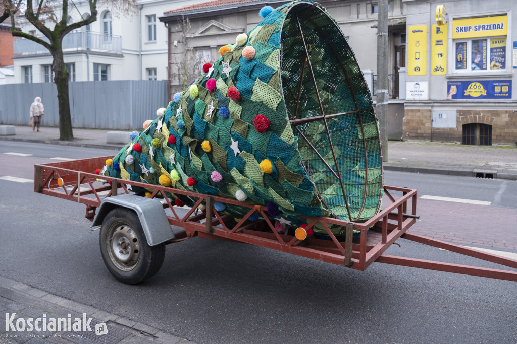 Dziergana choinka stanęła przed urzędem