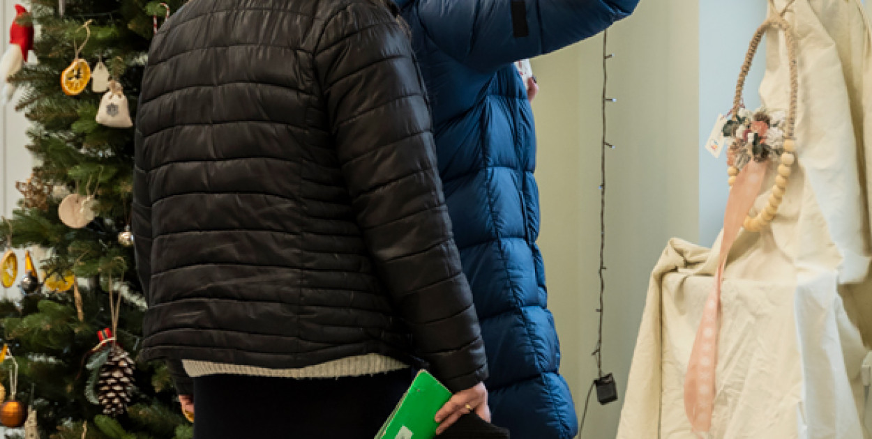 Rękodzieło bożonarodzeniowe w Domu Samopomocy