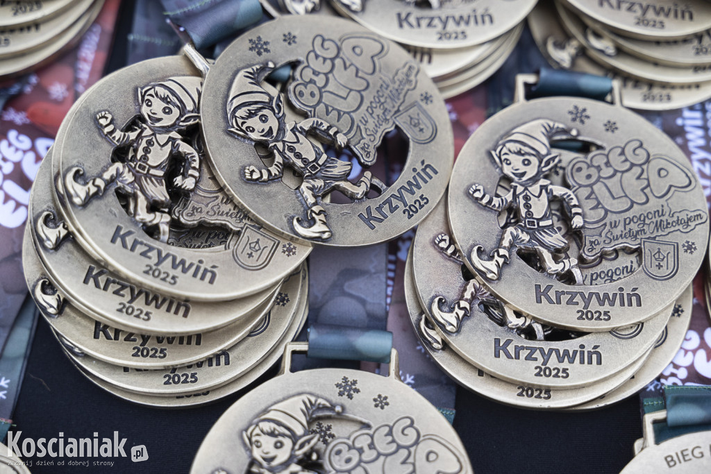 Bieg Elfa w Pogoni za Mikołajem w Krzywiniu