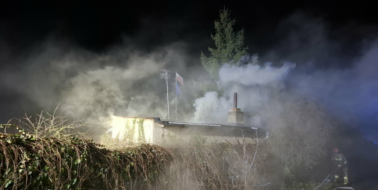 Pożar budynku na Łąkowej w Kościanie