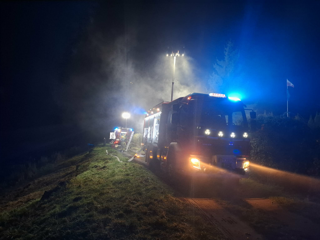 Pożar budynku na Łąkowej w Kościanie