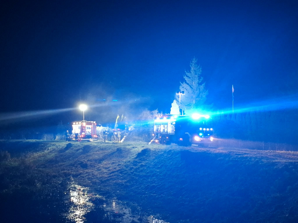 Pożar budynku na Łąkowej w Kościanie