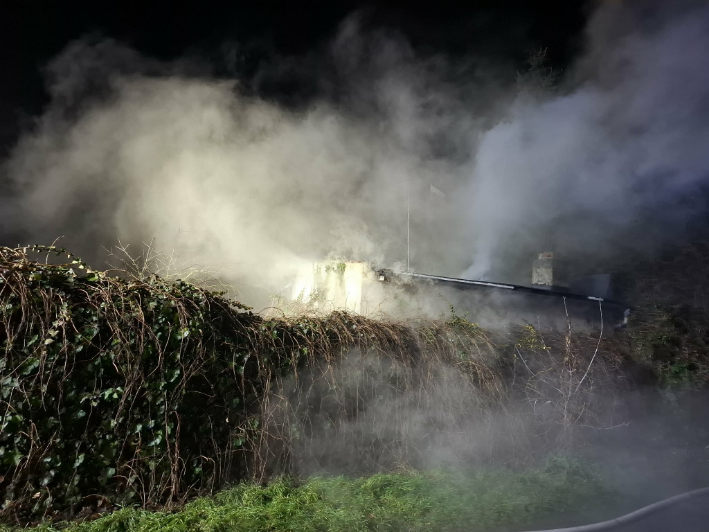 Pożar budynku na Łąkowej w Kościanie