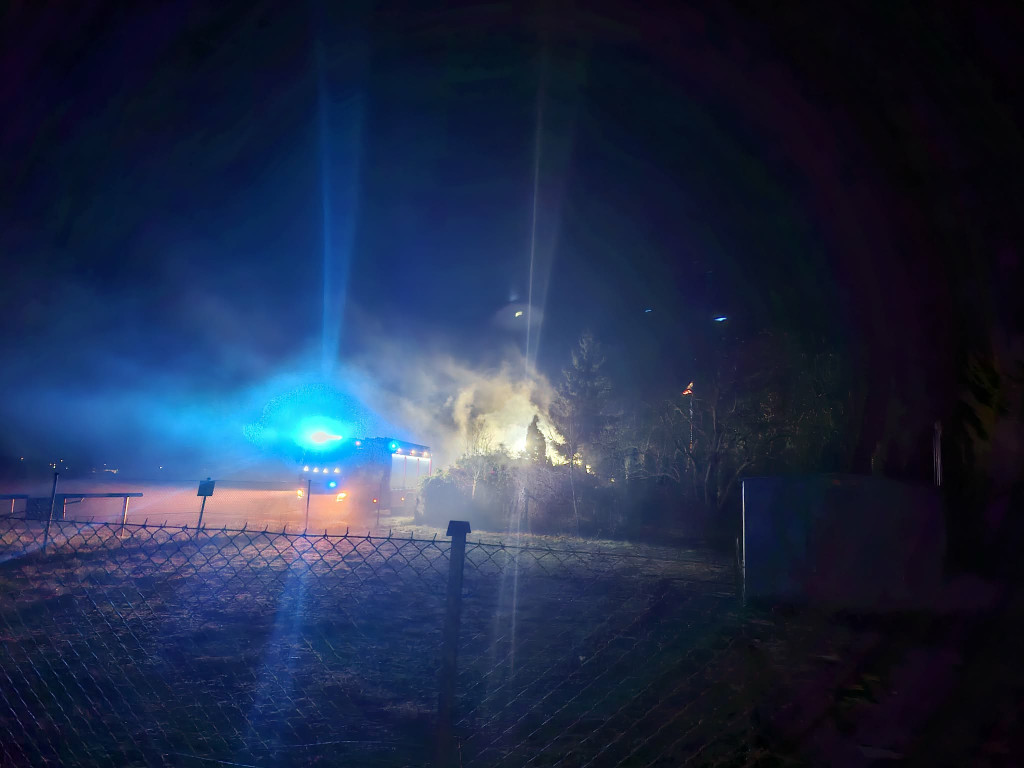 Pożar budynku na Łąkowej w Kościanie
