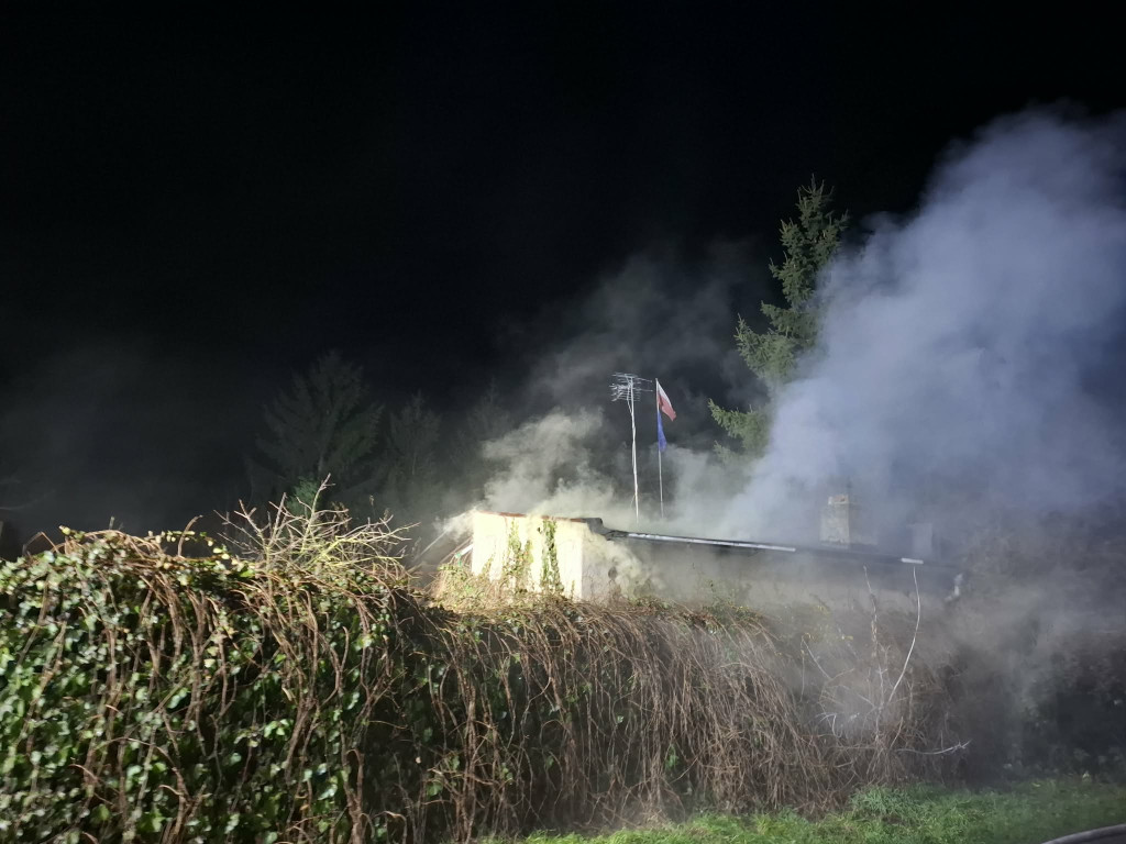 Pożar budynku na Łąkowej w Kościanie