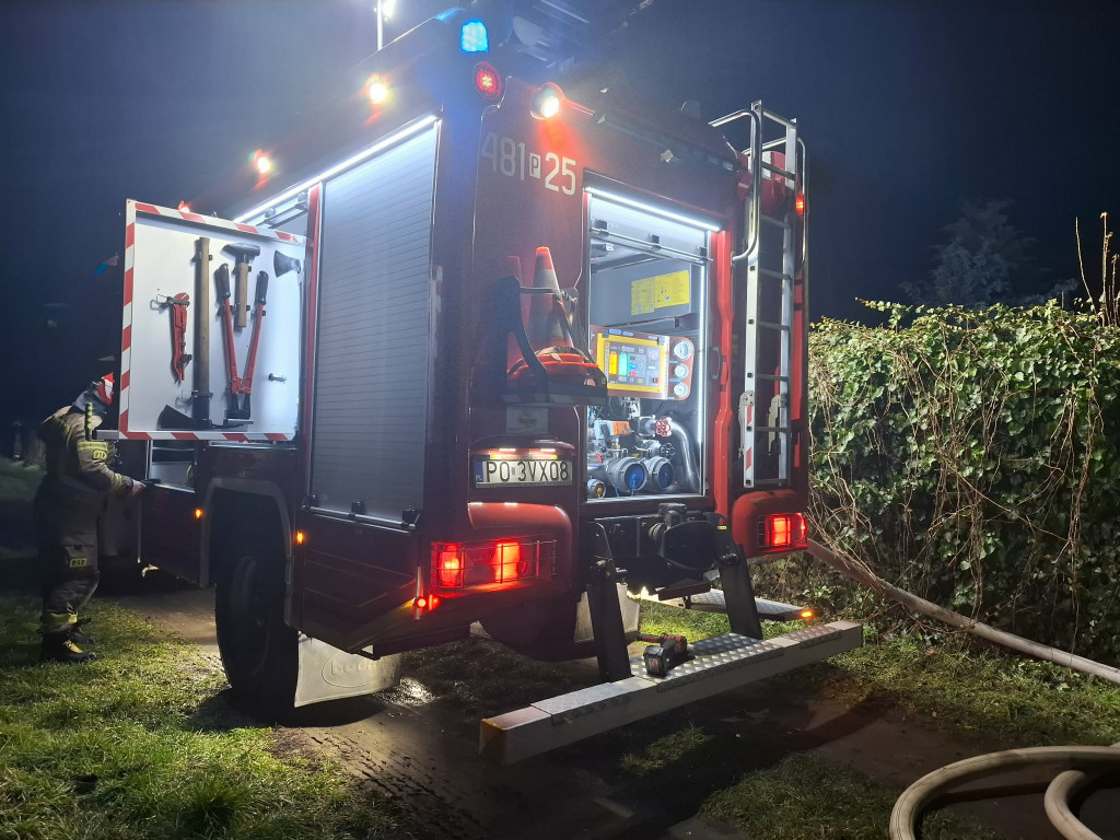 Pożar budynku na Łąkowej w Kościanie