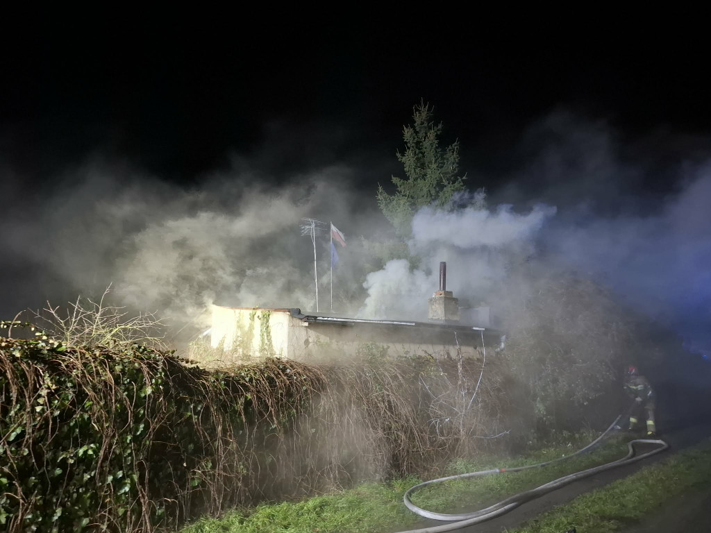 Pożar budynku na Łąkowej w Kościanie