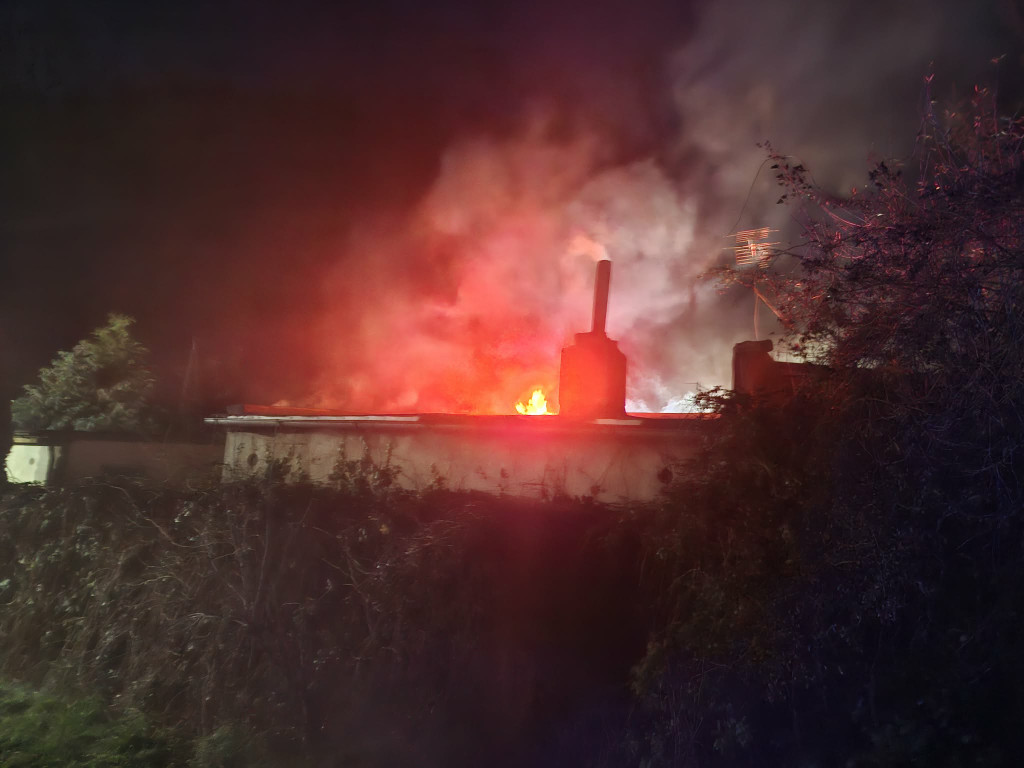 Pożar budynku na Łąkowej w Kościanie