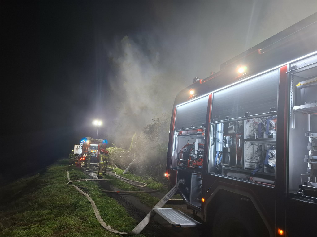 Pożar budynku na Łąkowej w Kościanie
