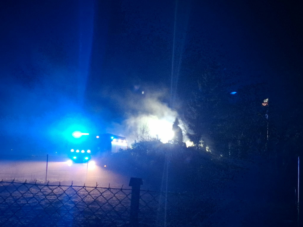 Pożar budynku na Łąkowej w Kościanie