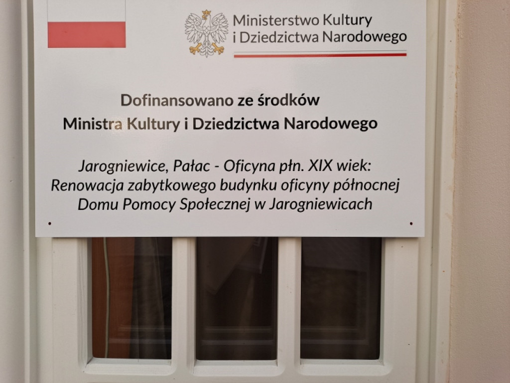 Koniec remontu północnej oficyny w Jarogniewicach