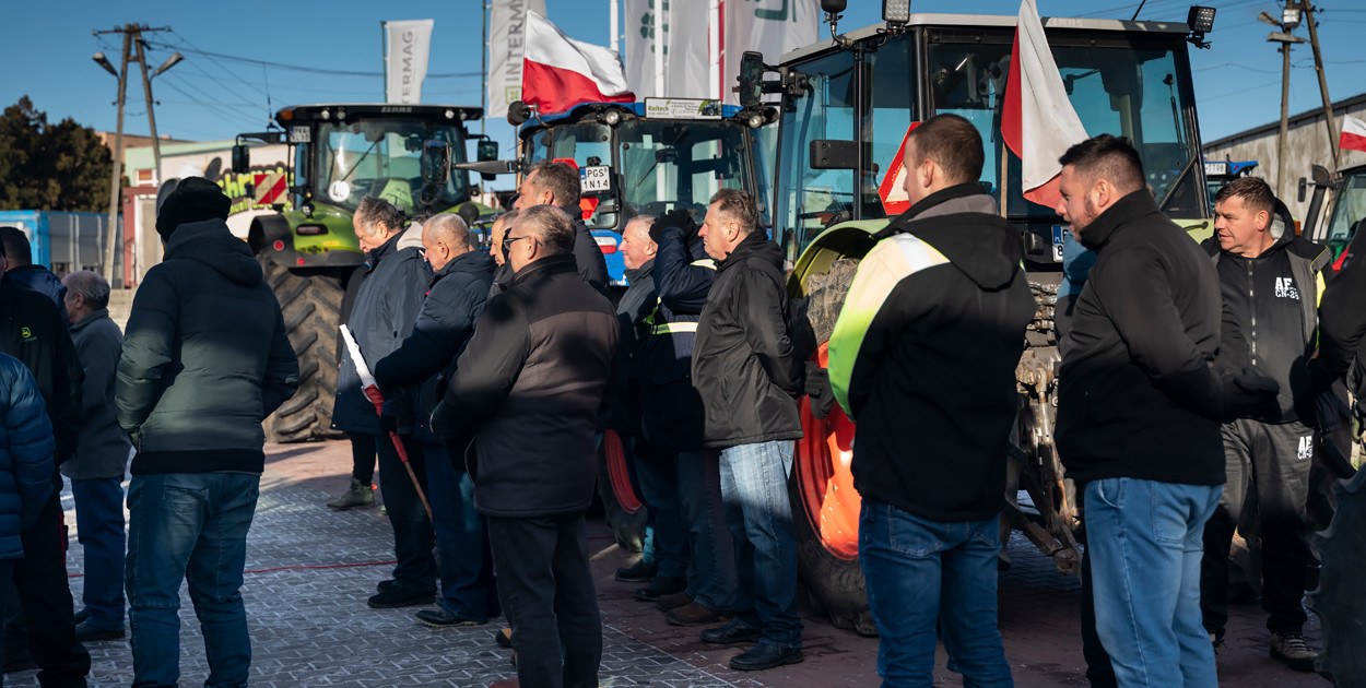 Protest rolników w Jerce
