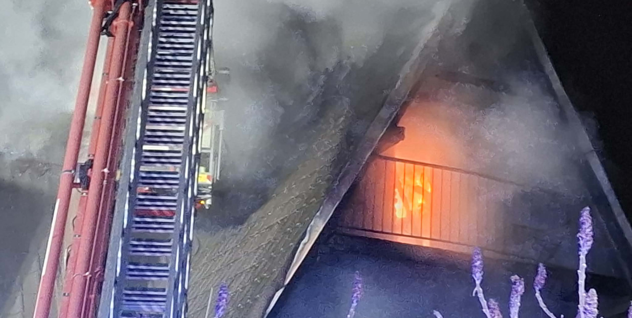 Pożar ośrodka wypoczynkowego w Wieleniu