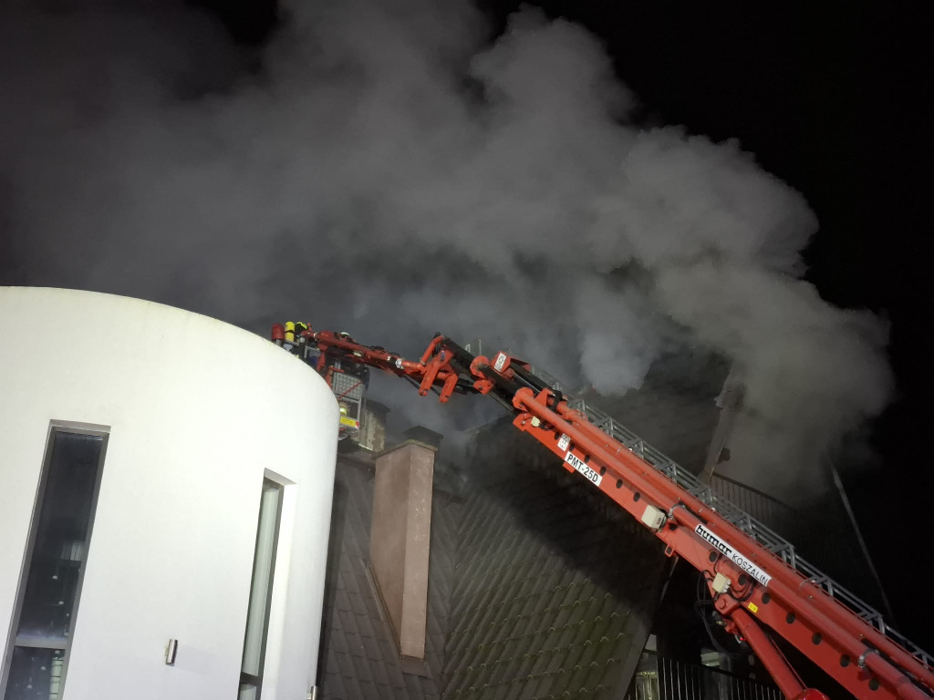 Pożar ośrodka wypoczynkowego w Wieleniu