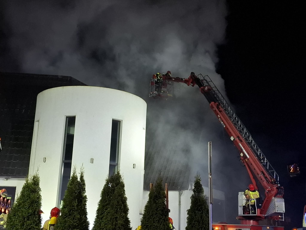 Pożar ośrodka wypoczynkowego w Wieleniu