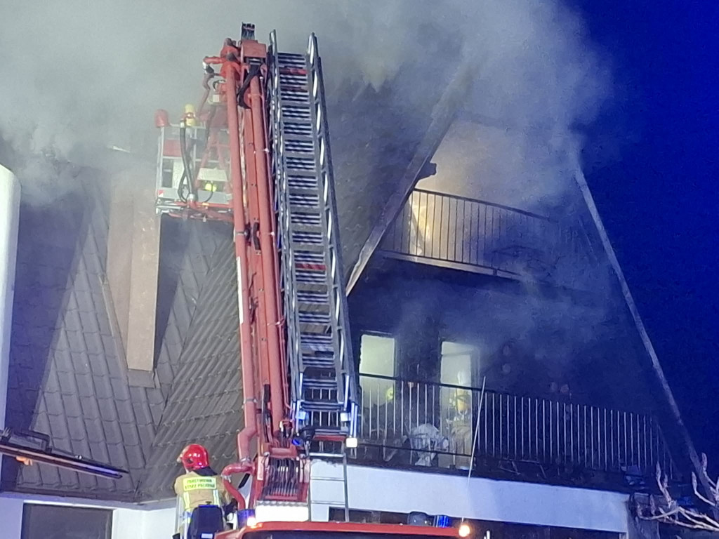Pożar ośrodka wypoczynkowego w Wieleniu