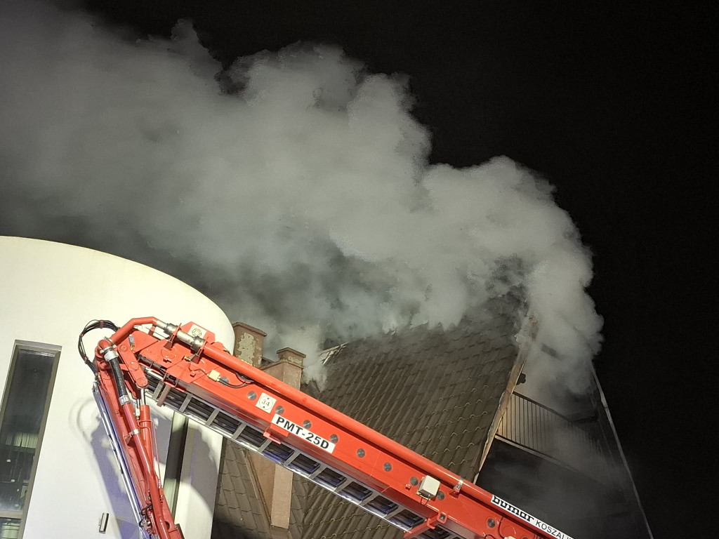 Pożar ośrodka wypoczynkowego w Wieleniu