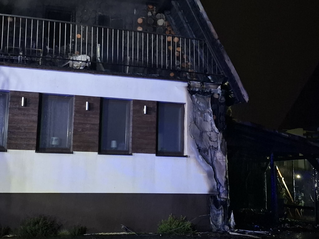 Pożar ośrodka wypoczynkowego w Wieleniu